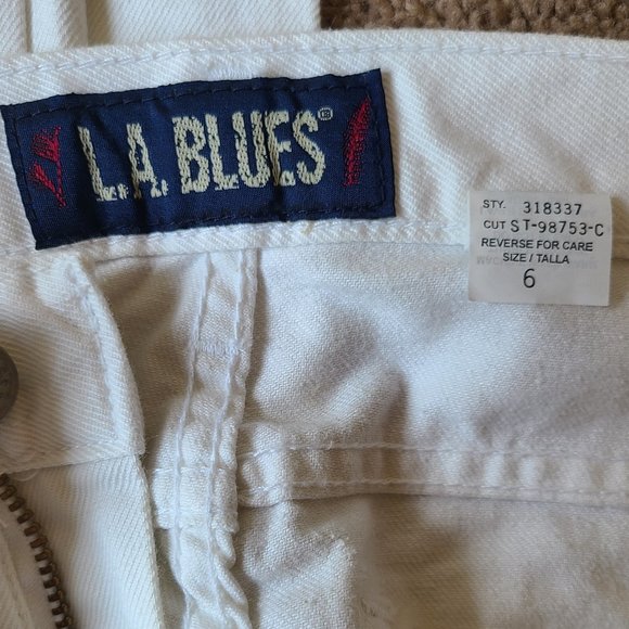 Vintage L.A. Blues High Waist Skinny White Jeans - Picture 4 of 7